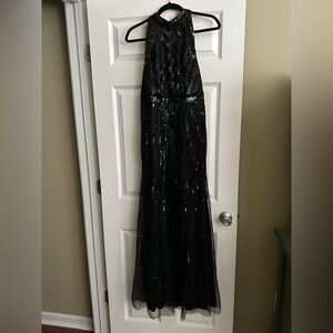 Adrianna Papell Black Sequin Dress